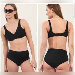Classic Black Women's Swim Set